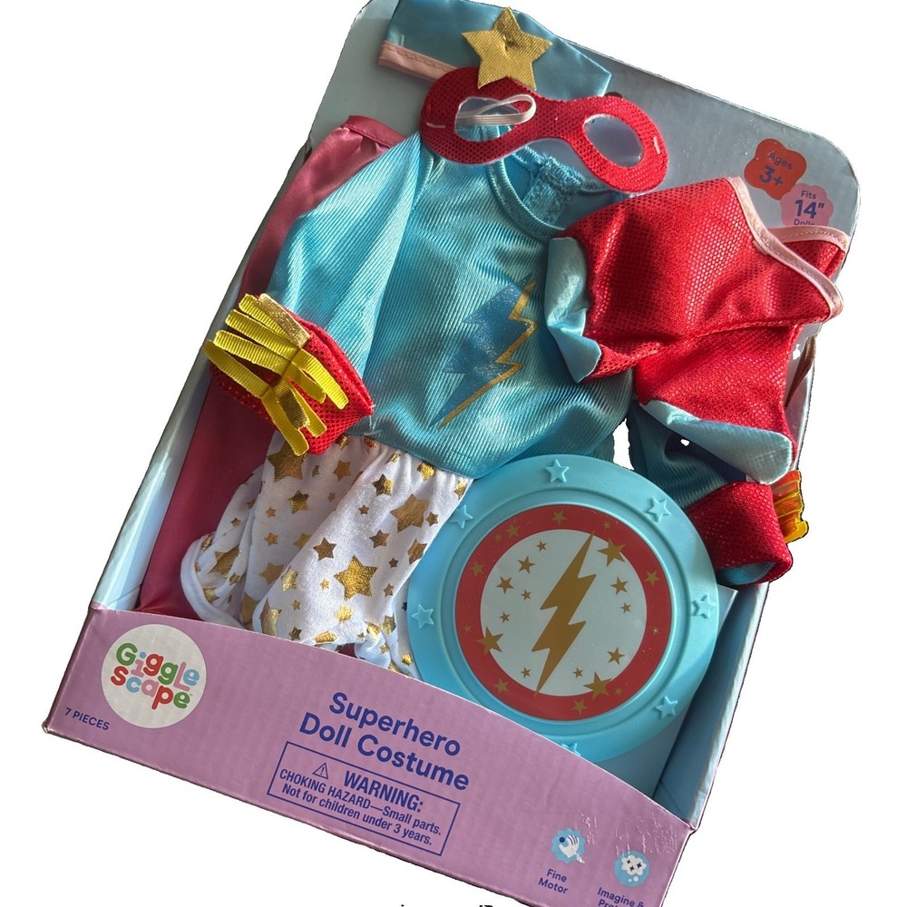 14" Doll Superhero Doll Costume- Gigglescape New